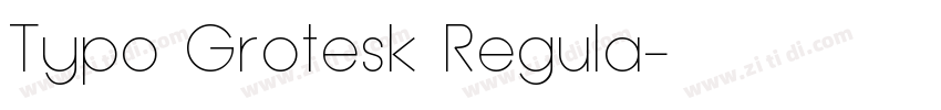 Typo Grotesk Regula字体转换